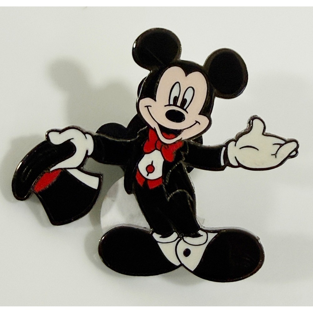 Disney Pin Trading Mickey Mouse OS Black Magician Tuxedo Limited Edition 2000